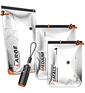 VacEase Ultra 15 Pack Vacuum Bags for Travel with USB & Battery 2-in-1 Rechargeable Air Pump, Com...