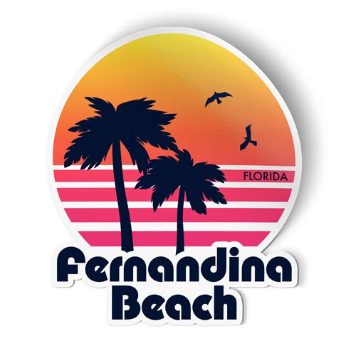 Squiddy Fernandina Beach Florida - Vinyl Sticker (7