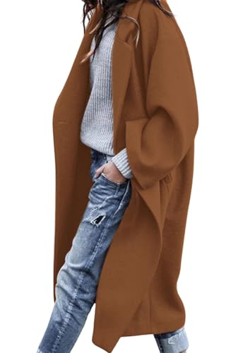 PRETTYGARDEN Womens Winter Coats 2025 Trendy Long Sleeve Notch Lapel