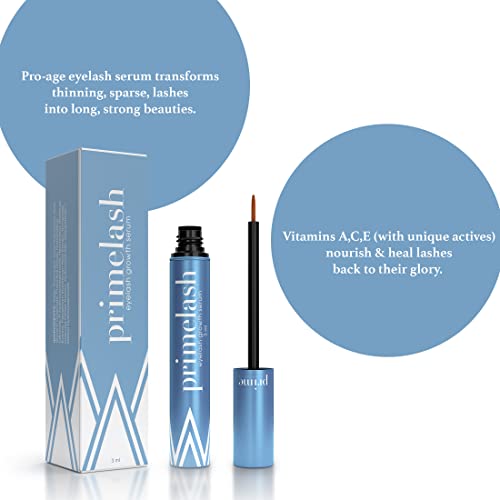 Prime Prometics PrimeLash Growth Serum for Women Over 50, Grow More Lashes, Thick, Strong, Lifted, in 1 Swipe a Night - Image 3