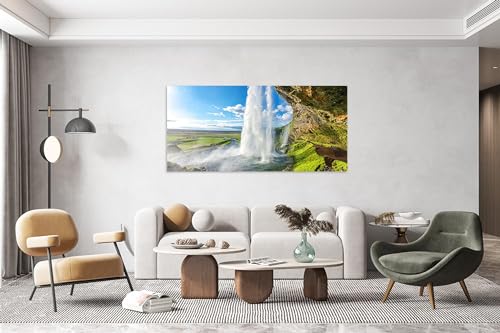 Tableau sur toile haut de gamme de paysage cascade affiche salon de luxe