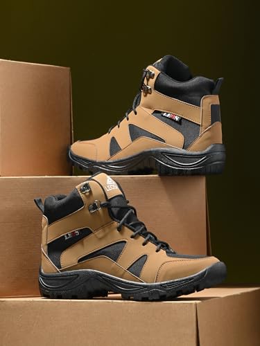 Image of Leo Men's Waterproof Non-Slip Lightweight Outdoor Mid Top Ankle Boots For Men Boots For Men