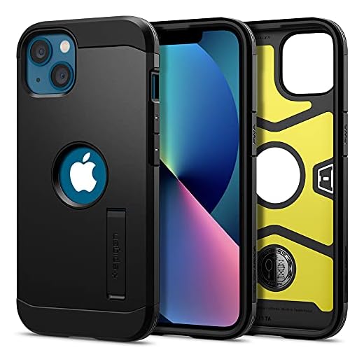 Spigen Tough Armor [Extreme Protection Tech] Designed for iPhone 13 Case (2021) - Black