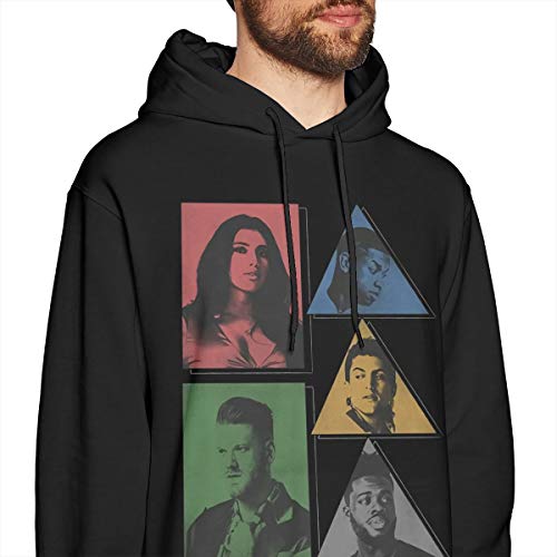 DamonRHalpern Pentatonixs Men's Hoodies Sweater Fashion Long Sleeve Top No Pocket Hoodies Hooded Sweatshirt XL Black2