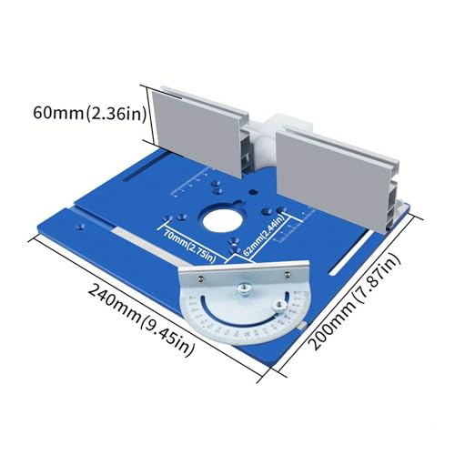 Insert de table de routeur et guide d'onglet pour bancs de menuiserie - 5