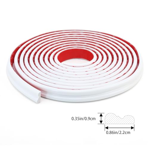 Wandleiste zum Abziehen und Aufkleben, flexible Leiste für Spiegelrahmen, Stuhlschiene, Wandschutz und Heimwerkerdekoration (3m x 23mm)