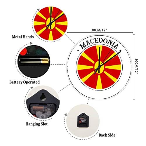 Horloge murale Macédoine sans tic-tac pour retrouver le sommeil