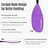 WONITAGO Kayak Paddles with Alloy Shaft and PP Blade, Floating Kayaking Oars, Adjustable 230-250 cm/90-98 Inches, Purple