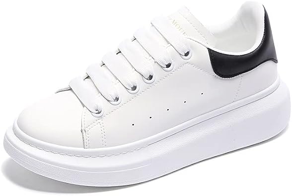 Couple Models ins McQueen Little White Shoes Womens Spring new Student Board Shoes Womens Thick Soles Breathable