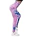 Voqeen Pantalones de Adelgazantes Mujer Leggins Reductores Adelgazantes Leggings Pantalones de yoga tie-dye Anticeluliticos Cintura Alta Mallas Fitness Push Up para Deporte Mallas Pantalones