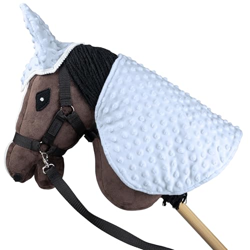 SKIPPI Manta y Orejeras para Hobby Horse – Azul Celeste, Caballo Hobby Horse Accesorios