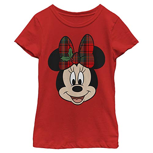 T-shirt Minnie Disney rouge fille XS en coton à col rond pour enfant