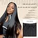 MIRONICA Straight Human Hair Bundles 30 Inch 12A Brazilian 1 Bundles Human Hair 100% Unprocessed Virgin Hair Double Machin Weft for Black Women Natural Black Color Hair Extensions