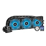 ARCTIC Liquid Freezer II 360 RGB - Multi-kompatibler All-in-One CPU AIO Wasserkühler mit RGB, effiziente PWM-gesteuerte Pumpe, Lüftergeschwindigkeit: 200-1800 RPM, LGA1700 kompatibel - Schwarz