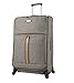 Nicole Miller New York Designer Luggage Collection - Large 28 Inch Expandable Softside Suitcase - Lightweight Checked Bag With 4-Rolling Spinner Wheels (28in, Cameron Tan)