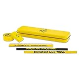 100% ORIGINAL: Dieses Schreibset in der Metallbox ist ein offizieller Borussia Dortmund Fanartikel