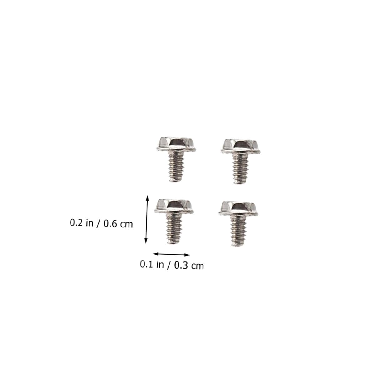 Zerodeko 100pcs Silver 6#-32 X 6mm Pci Slot Screws Computer Case Fasteners Power Supply Mounting Screws Replacement Hardware for Desktop Computer Assembly