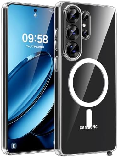 TOCOL Hülle für Samsung Galaxy S26 Ultra, Kompatibel mit MagSafe, Transparent