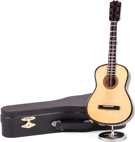 Mini Wooden Guitar Music Box
