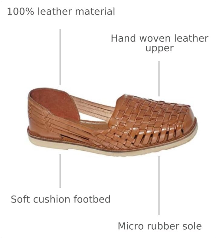 Image of Venetian Women's Hand Woven Leather Huarache Sandal for All-Day Comfort