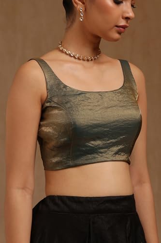 Image of Soch Women's Glass Tissue Sleeveless Blouse