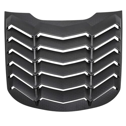 Rear Window Louvers Windshield Sun Shade Cover Vent in GT Lambo Style ABS Matte Black Compatible for Ford Mustang 2015-2023