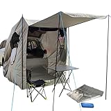 Tienda de campaña portátil SUV – Pequeña tienda de campaña MPV refugio para el coche | Tienda de campaña para coche con suelo, tienda de campaña de tela Oxford, cómoda para cuatro campistas, tienda de
