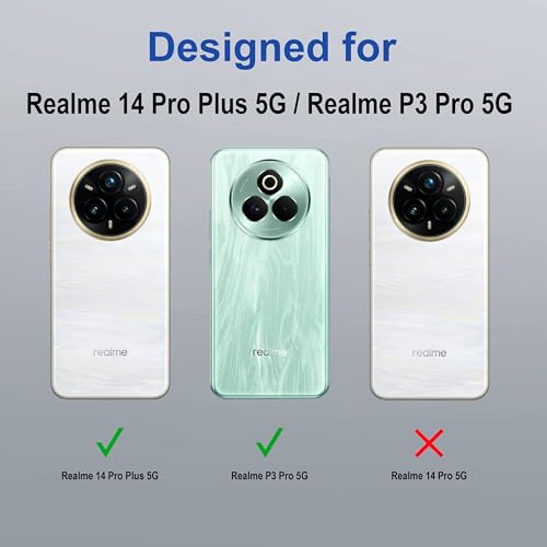 Image of amazon basics Back Case Cover for Realme 14 Pro Plus 5G | Scratch-Resistant Back Case Cover | Clear