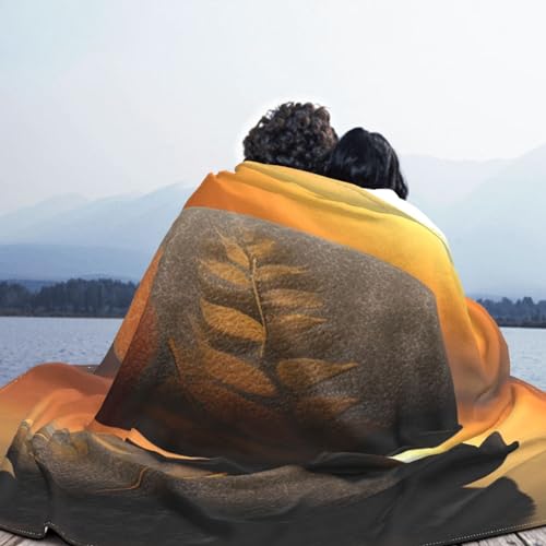Couverture molletonnée en flanelle 203x152 cm jeté de canapé zen - 5