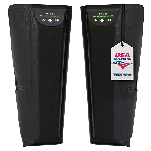 Spryng Wireless Leg Compression Calf Wraps - (Pack Of 2) Rechargeable Wireless Pneumatic Compression Devices For Calf, Muscle Recovery Tool For Improved Blood Circulation And Athletic Performance #TOP25