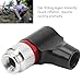 CO2 Bike Tire Inflator Insulated Sleeve Valve Valve UNF 3/8in Thread 12g 16g 18g 25g Cartridges Bike Pump (Black)