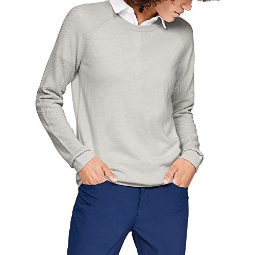 Under Armour Women s Threadborne Crew Sweater, Ghost Gray Fade Heat (593) Ghost Gray, X-Large
