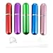 Refillable Perfume Atomizer Spray Bottle Mini Portable Spray Scent Pump Case for Travel Outgoing (red, purple, green, blue, pink)