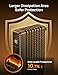 Dreo Radiator Heater, 8 Safety Protection Oil Filled Radiator Heater for Indoor Use, 1500W Electric Heaters for Large Room, 8 Fins, with Remote, 4 Modes, Digital Thermostat, 24H Timer, Quiet