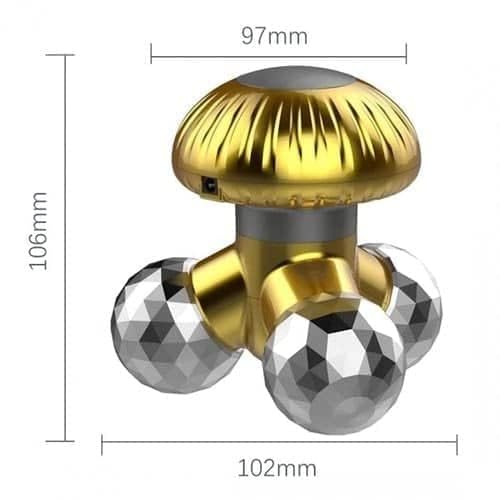 Venja Electric Mushroom Mimo Massager Lightweight Compact Battery Operated Or Usb Powered|Full Body Vibration Massager|3 Leg Vibration Mimo Roller Venja Electric Mushroom Mimo Massager Lightweight Compact Battery Operated Or Usb Powered|Full Body Vibration Massager|3 Leg Vibration Mimo Roller