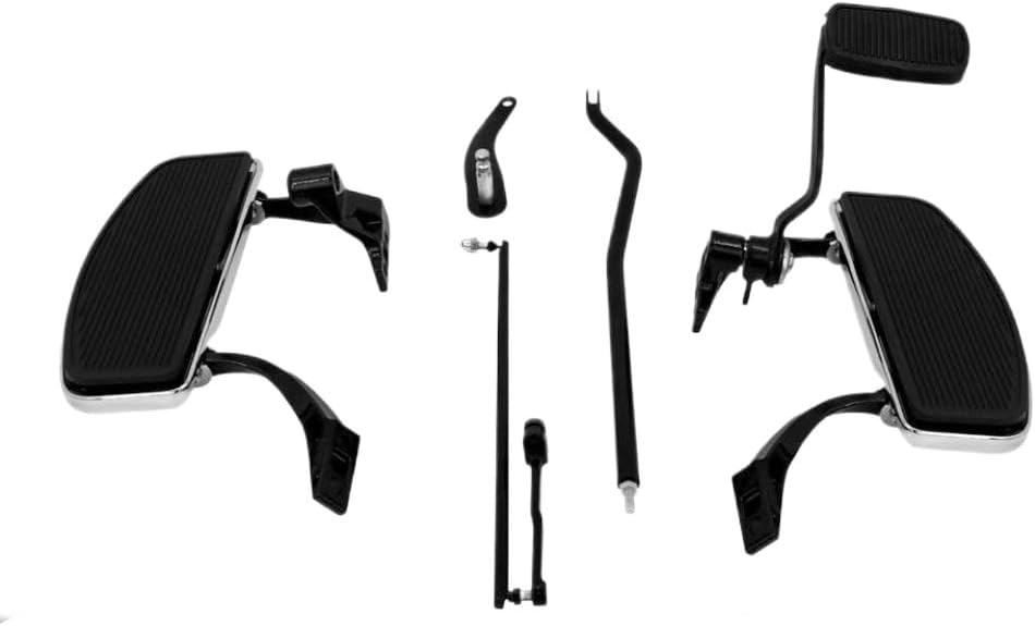 Motorcycle Billet Forward Controls Foot Pegs Linkage Levers Kits Footrest Set Compatible With Street Bob Low Rider 06 17
