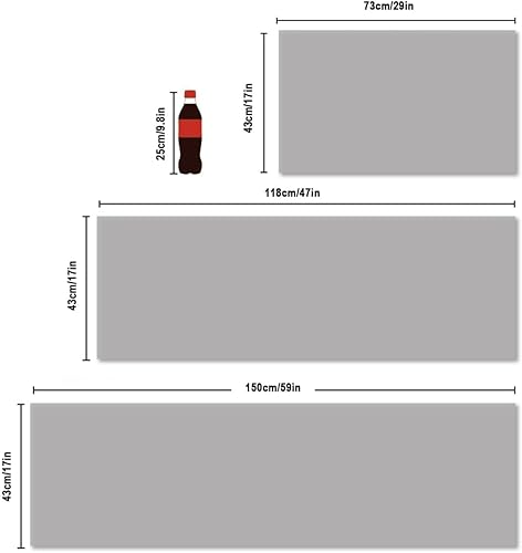 Miniatura 5 de Artoid Mode Juego de 2 alfombras y tapetes de cocina lavables, de goma antideslizante, absorbentes, para el frente del fregadero, 17 x 29 y 17 x 47