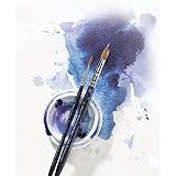 Winsor & Newton 5067020 Professional Sable pędzel do akwareli z włosia kuny Kolinski zapewnia doskonałą wydajność kolorów, sprężystość, dokładność punktu – okrągły nr 00 – 1,2 mm – krótki trzonek