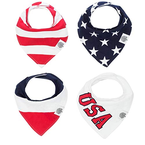 Image of Parker Baby Bandana Drool Bibs for Boys, Girls & Unisex - Soft & Stylish Teething Bibs for Babies