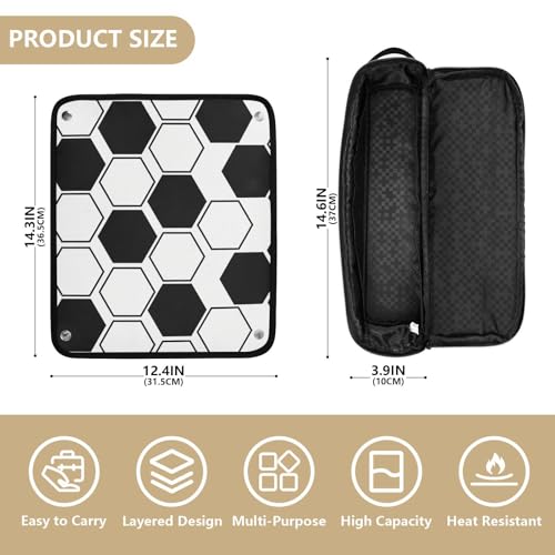 Bolsa de viaje para herramientas de cabello con tapete resistente al calor miniatura 4