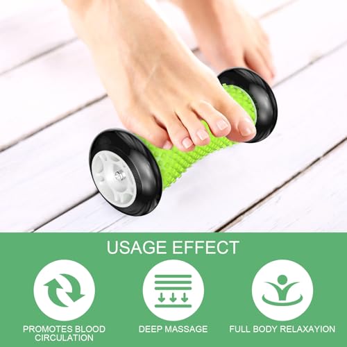 Rseuphiee Rullo Massaggio, Rullo Massaggio Piedi per sollievo dalla Fascite Plantare, Massaggiatore Manuale a Rullo, Massaggiatore Plantare Ergonomico, Per Il Rilassamento E Lo Stress - 2