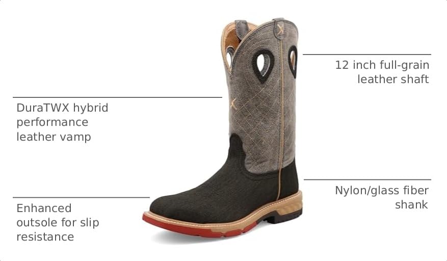 Image of Twisted X Men's 12 inch Pull On Alloy Toe Western Work Boot