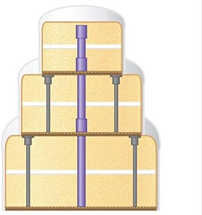 Wilton 14-Piece Support Rods and Caps, Purple