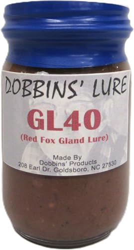 GL40 - Red Fox Gland Lure - Dobbins Lures Large 4 Ounce Jar