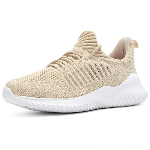 Image of Akk Womens Walking Shoes - Slip On Tennis Running Shoes Memory Foam Lightweight Work Sneakers for Indoor Outdoor Gym