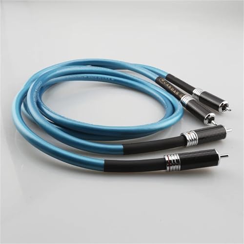Cable de audio RCAA HiFi 0.5m carbono miniatura 4