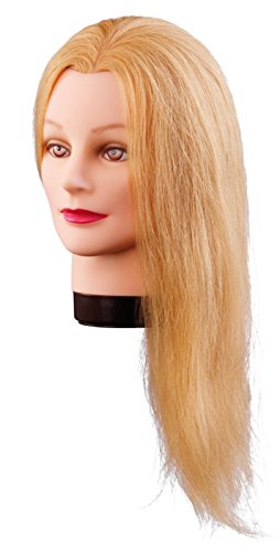 Preisvergleich Produktbild Comair 7000833 Ubungskopf "Lilly" Echthaar, blond