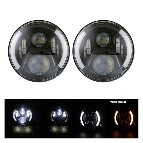 Phare LED de 7 pouces 60W avec feux diurnes pour éclairage longue portée