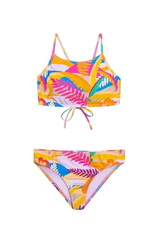 Hobie Girls High Neck Bikini Top and Hipster Bottom Swimsuit Set