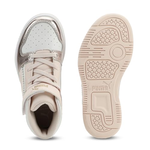 Image of PUMA Kids' Rebound Layup Mid Hook and Loop Sneakers